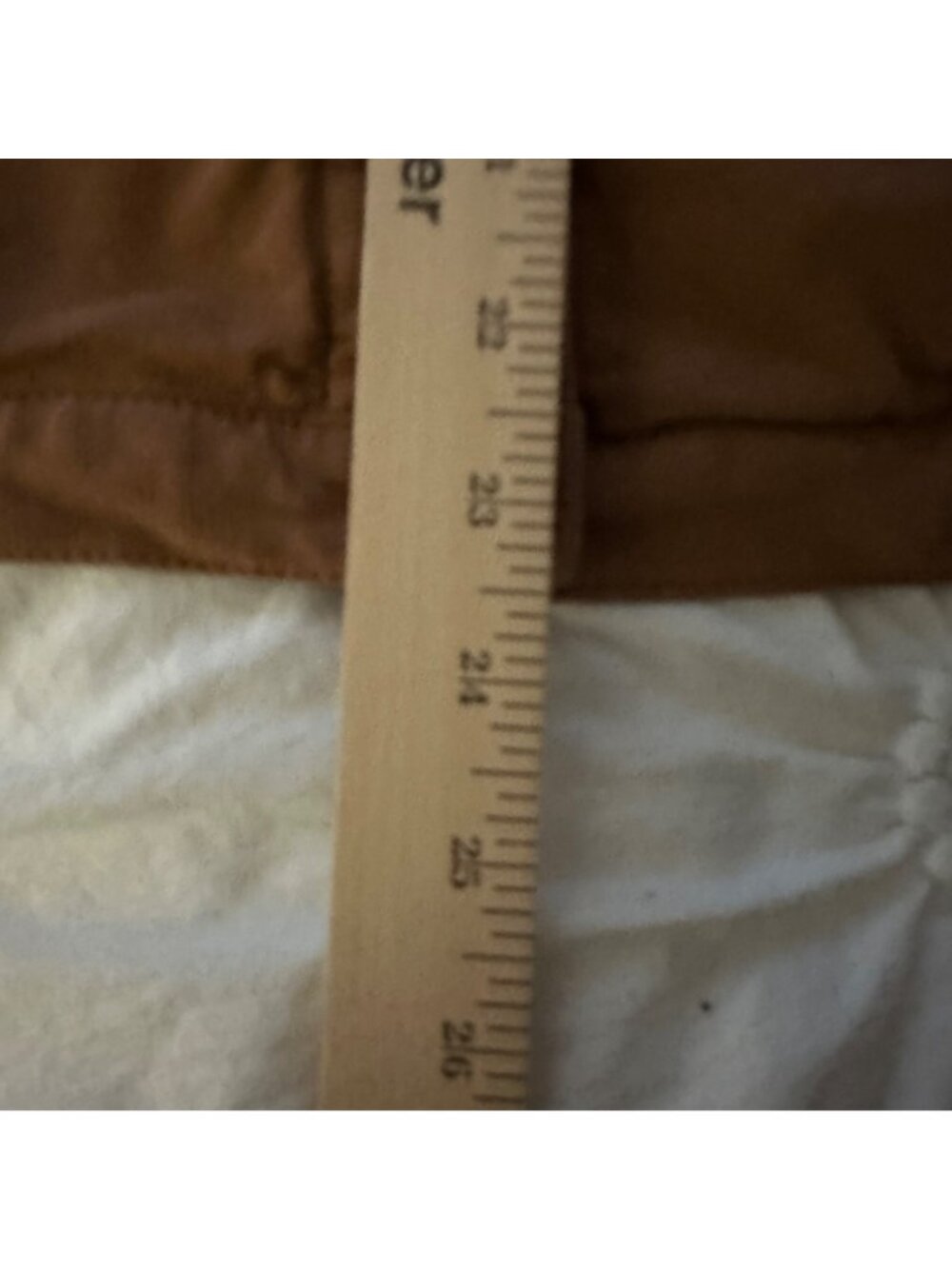 Denim & Co. Womens Brown Bling Buttons Chore 4 Pocket Coat Jacket SZ 2X HTF - Picture 9 of 11